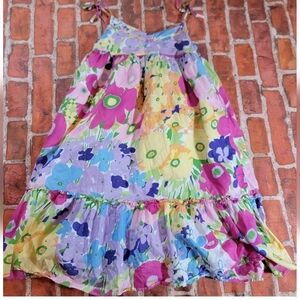 Gap Outlet Girls Floral Multicolor Dress Sz 6/7 6 7 Easter Spring Summer